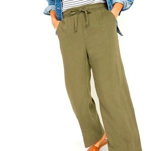 Gray Old Navy Linen Blend Wide Leg Pants